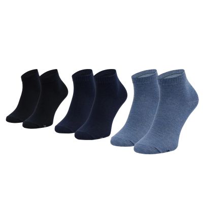 Skechers 3PPK Basic Quarter Socks SK42004-5801 Granatowe 39-42