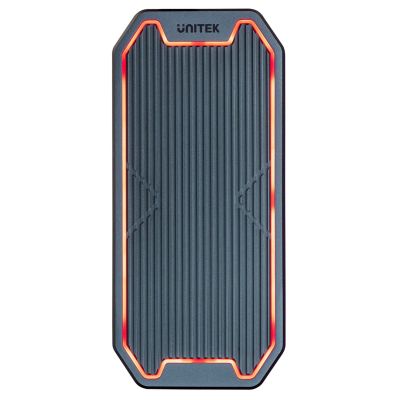 5. UNITEK OBUDOWA DYSKU USB-C M.2 SSD NVME/SATA, 10GBPS, RGB