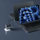 7. Ładowarka sieciowa Cuktech AD1404UEU 140 W GaN 3x USB-C + USB-A z kablem USB-C - szara