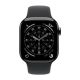 3. Apple Watch Series 11 Cellular 46mm Łupkowa koperta tytanowa z czarnym paskiem sportowym - M/L