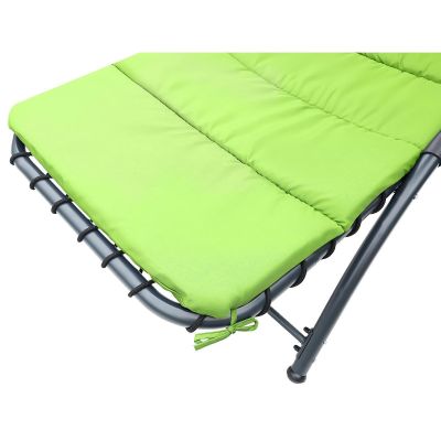 13. LEŻAK FOTEL Z PARASOLEM BERGAMO 200x125x180CM LIMONKA