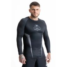 Rashguard szary długi rękaw logo DBX Bushido