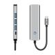 6. Adapter Tech-Protect HB01 HUB Adapter 5w1 USB-C + USB3.0 + HDMI 4K 60Hz + PD100W - szary
