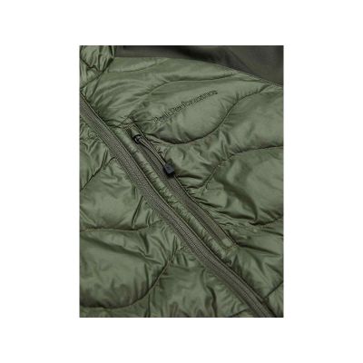 7. Kurtka Peak Performance M Helium Down Hybrid Hood zielony