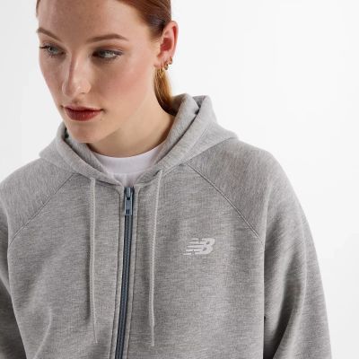 3. Bluza New Balance Sport Fleece Logo Full Zip W WJ43525AG