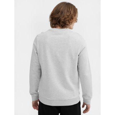 5. Bluza 4F M 4FSS23TSWSM349 chłodny jasny szary melanż