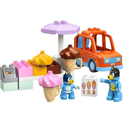 3. LEGO DUPLO Bluey 10458 Wyprawa po lody z Blue