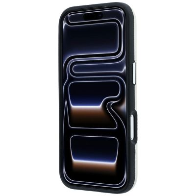 5. Etui Karl Lagerfeld Grained Elongated Logo MagSafe na iPhone 17 Pro Max / 18 Pro Max  - beżowe