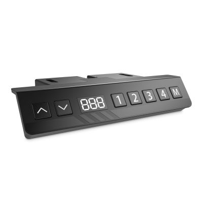 17. Stelaż pod biurko z elektryczną regulacją wysokości do blatów max. 200cm, kształt litery L, biały