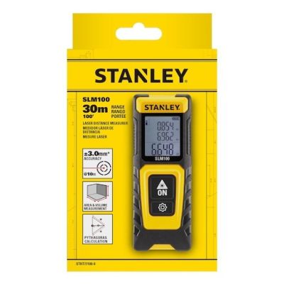 14. Stanley STHT77100-0 metrówka Dalmierz laserowy Czarny, Żółty 30 m