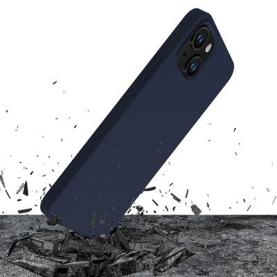 15. Etui 3mk Silicone Case na iPhone 15 - granatowe
