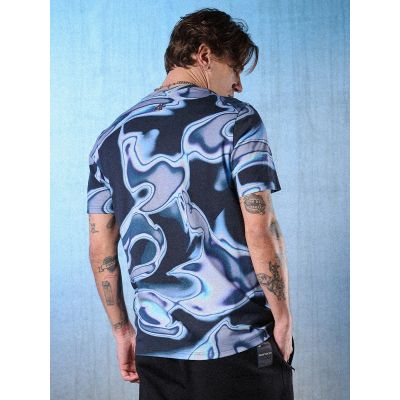 2. T-shirt regular z nadrukiem męski 4F 4FRSS26TTSHM3656-90A