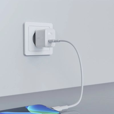 6. Acefast szybka ładowarka sieciowa USB Typ C 20W Power Delivery biały (A1 EU white)