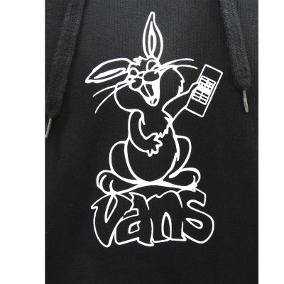 3. Bluza z kapturem Vans Czarna Crazy Eddy 66 Loose Pullover Hoodie - VN000JE7BLK