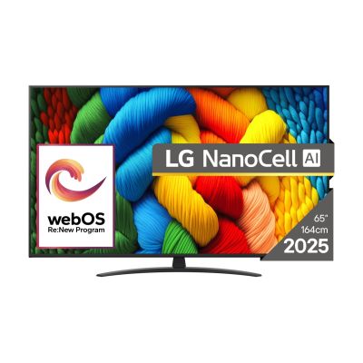 Telewizor LG NanoCell 65NANO81A3A 65'' 4K Ultra HD WebOS Dolby Digital DVB-T2 Czarny