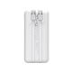4. Powerbank Wozinsky WFC-15W 20000mAh 22,5W PD20W z wbudowanymi kablami Lightning i USB-C - biały