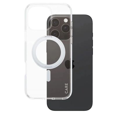 2. Etui CARE by PanzerGlass Feature Kickstand Case z MagSafe na iPhone 16 Pro Max - srebrne