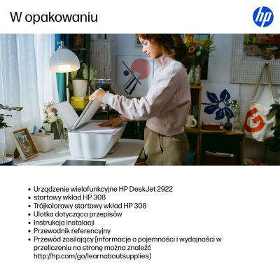 92. Urządzenie wielofunkcyjne HP DeskJet 2922 (A24HVB)