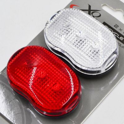 13. ZESTAW LAMP ROWEROWYCH LED PRZÓD I TYŁ 3LED XQMAX