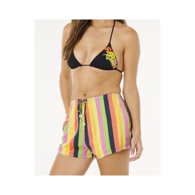 2. Szorty damskie RIP CURL Neon Stripe Beach Short multikolor