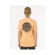 6. T-Shirt dziecięcy RIP CURL Wetsuit Icon Tee - Kids pomarańczowy