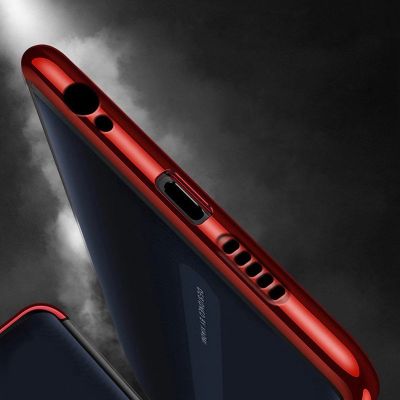 7. Clear Color case żelowy pokrowiec etui z metaliczną ramką Xiaomi Redmi 8A niebieski