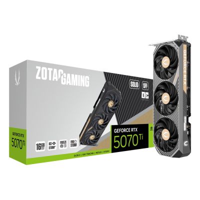24. Karta graficzna ZOTAC GAMING GeForce RTX 5070 Ti SOLID SFF OC 16GB