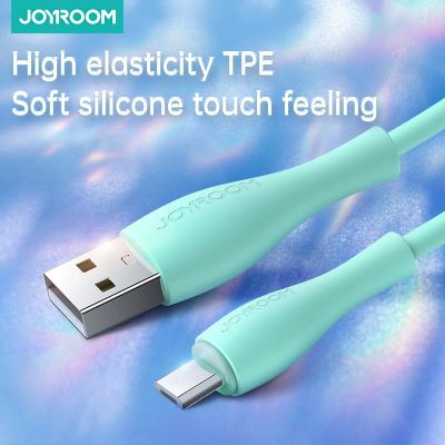 2. Kabel Joyroom Bowling Data Cable S-2030M8 USB-A / micro USB 3A 2m - zielony