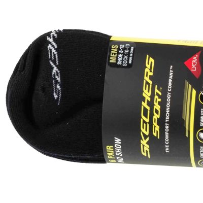 3. Skechers 6pk Men Mn Cotton Nshw Socks S117809-BLK Czarne 41-46