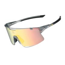 Okulary rowerowe Rockbros SP338 ROAD TO SKY z wymiennymi soczewkami - szare