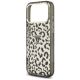 6. Etui Guess IML Leopard Glitter Triangle Logo MagSafe na iPhone 17 Pro Max / 18 Pro Max - czarne