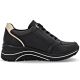 2. Skórzane sneakersy damskie na koturnie czarne Remonte Rieker D0T03-03