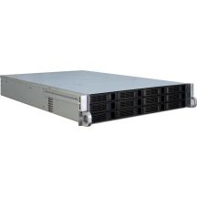 Inter-Tech IPC 2U-2412 Rack Czarny, Srebrny