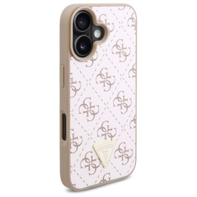2. Etui Guess New 4G Triangle na iPhone 16 Plus - białe
