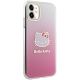 4. Etui Hello Kitty IML Gradient Electrop Kitty Head na iPhone 11 / Xr - różowe