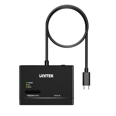 2. Unitek Mostek USB-C na dyski SATA i M.2 MVMe