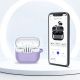 5. Etui Tech-Protect Silicone Hook na Samsung Galaxy Buds 3 / 3 FE / 3 Pro - fioletowe