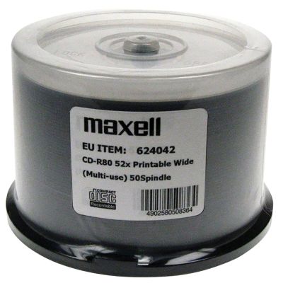 MAXELL CD-R 700MB  50 szt. 52x80 min, spindel, płyta do nadruku