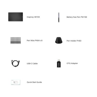 10. Tablet graficzny Huion H610X
