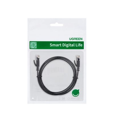 5. Kabel Ugreen NW102 50172 płaski sieciowy LAN Ethernet Cat. 6 0.5m - czarny