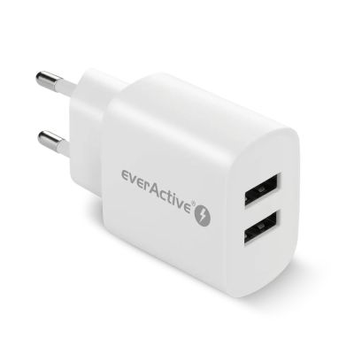 3. EVERACTIVE ŁADOWARKA SIECIOWA 2XUSB 2,4A BIAŁA SC-220