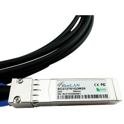 4. BlueOptics SFP-H25G-CU1M-BL kabel InfiniBand / światłowodowy 1 m SFP28 Czarny