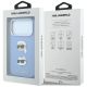 8. Etui Karl Lagerfeld Saffiano with Karl & Choupette Heads Pins & Logo na iPhone 18 Pro / 17 Pro - jasnoniebieskie