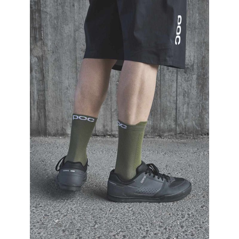 2. Skarpety rowerowe POC Lithe Mtb Sock Mid zielony