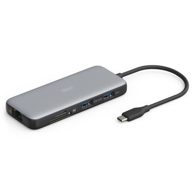 10. Digitus Stacja dokująca USB-C, 8-portowa