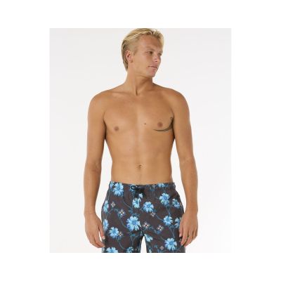 3. Boardshorty RIP CURL Surf Revival Floral Volley czarny