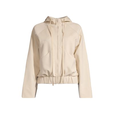 3. Kurtka damska CASALL Aria Zip Hoodie Jacket kolor beżowy