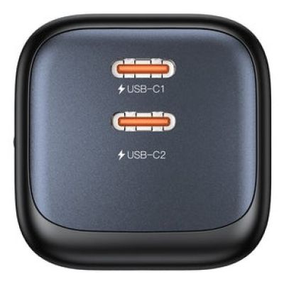 34. UNITEK ŁADOW. SIECIOWA 2X GAN 45W, 2XUSB-C PD 3.0, QC, CZARNA