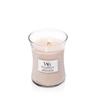Świeca średnia VANILLA & SEA SALT WOODWICK