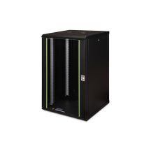 Digitus Szafa sieciowa wisząca Unique 19" 20U rack 600x600, drzwi szyba, czarny, niedzielona, złożona, 100kg